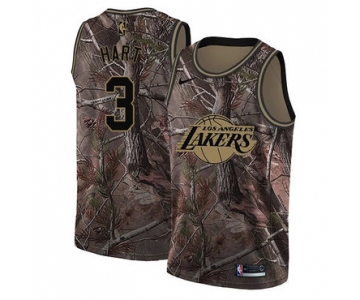 Men's Los Angeles Lakers #3 Josh Hart Camo Nike NBA Realtree Collection Swingman Jersey