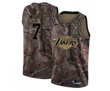 Men's Los Angeles Lakers #7 JaVale McGee Camo Nike NBA Association Edition Swingman Jersey