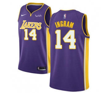 Nike Lakers #14 Brandon Ingram Purple NBA Swingman Statement Edition Jersey