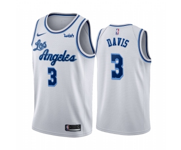 Nike Lakers #3 Anthony Davis White 2019-20 Hardwood Classic Edition Stitched NBA Jersey