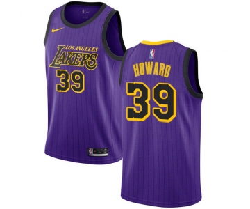 Nike Lakers #39 Dwight Howard Purple NBA Swingman City Edition 2018-19 Jersey