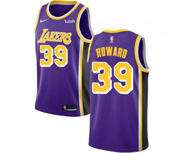 Nike Lakers #39 Dwight Howard Purple NBA Swingman Statement Edition Jersey