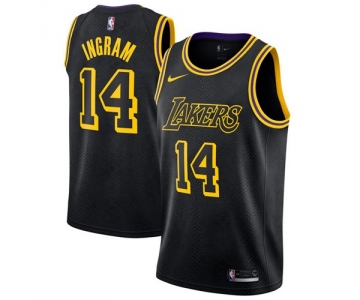 Nike Los Angeles Lakers #14 Brandon Ingram Black NBA Swingman City Edition Jersey