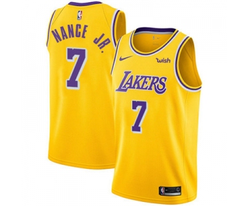 Nike Los Angeles Lakers #7 Larry Nance Jr. Gold NBA Swingman Icon Edition Jersey