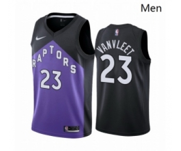 Men Toronto Raptors 23 Fred VanVleet Purple NBA Swingman 2020 21 Earned Edition Jersey