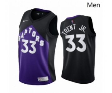 Men Toronto Raptors 33 Gary Trent Jr Purple NBA Swingman 2020 21 Earned Edition Jersey