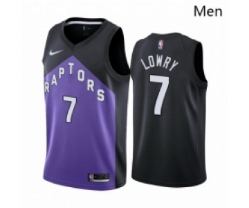 Men Toronto Raptors 7 Kyle Lowry Purple NBA Swingman 2020 21 Earned Edition Jersey