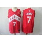 Men's Nike Toronto Raptors 7 Kyle Lowry Red 2018-19 Swingman Earned Edition Jersey