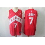 Men's Nike Toronto Raptors 7 Kyle Lowry Red 2018-19 Swingman Earned Edition Jersey