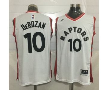 Men's Toronto Raptors #10 DeMar DeRozan White New NBA Rev 30 Swingman Jersey