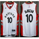 Men's Toronto Raptors #10 Demar DeRozan Revolution 30 Swingman 2015-16 New White Jersey