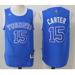 Men's Toronto Raptors #15 Vince Carter Blue Stitched 2017 NBA Adidas Revolution 30 Swingman Jersey