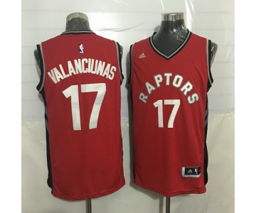 Men's Toronto Raptors #17 Jonas Valanciunas Red New NBA Rev 30 Swingman Jersey