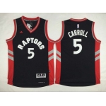 Men's Toronto Raptors #5 DeMarre Carroll Revolution 30 Swingman 2014 New Black Jersey