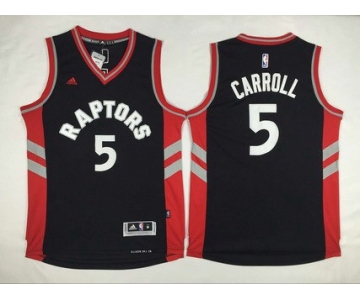 Men's Toronto Raptors #5 DeMarre Carroll Revolution 30 Swingman 2014 New Black Jersey