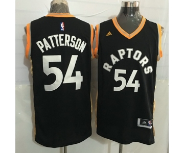 Men's Toronto Raptors #54 Patrick Patterson Black With Gold New NBA Rev 30 Swingman Jersey