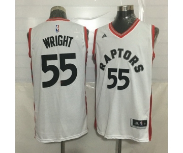 Men's Toronto Raptors #55 Delon Wright White New NBA Rev 30 Swingman Jersey
