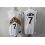 Men's Toronto Raptors #7 Kyle Lowry White 2018-19 City Edition Nike Swingman Jersey