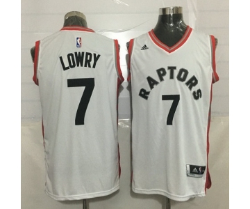 Men's Toronto Raptors #7 Kyle Lowry White New NBA Rev 30 Swingman Jersey