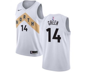 Nike Raptors #14 Danny Green White NBA Swingman City Edition Jersey