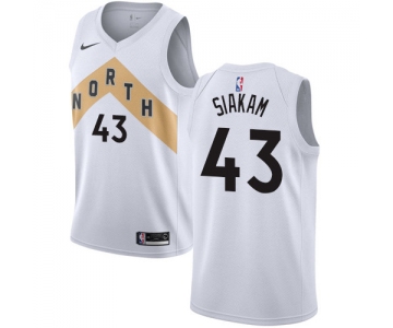 Nike Raptors #43 Pascal Siakam White NBA Swingman City Edition Jersey