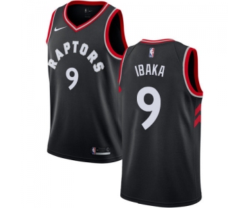 Nike Raptors #9 Serge Ibaka Black NBA Swingman Statement Edition Jersey
