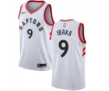 Nike Raptors #9 Serge Ibaka White NBA Swingman Association Edition Jersey
