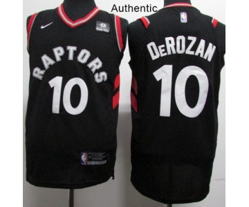 Nike Toronto Raptors #10 DeMar DeRozan Black NBA Authentic Statement Edition Jersey