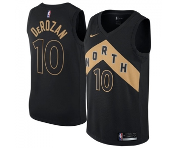 Nike Toronto Raptors #10 DeMar DeRozan Black NBA Swingman City Edition Jersey