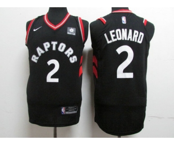 Nike Toronto Raptors 2 Kawhi Leonard Black NBA Authentic Statement Edition Jersey