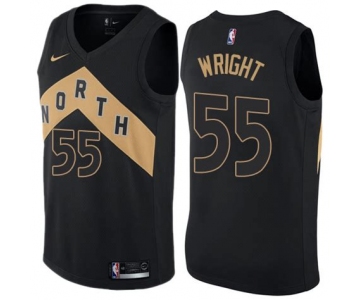 Nike Toronto Raptors #55 Delon Wright Black NBA Swingman City Edition Jersey
