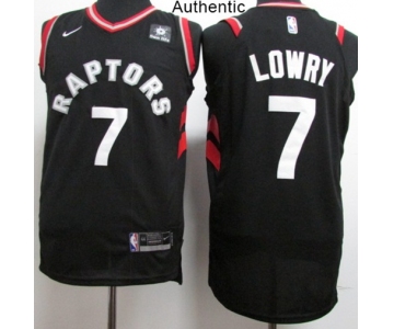 Nike Toronto Raptors #7 Kyle Lowry Black NBA Authentic Statement Edition Jersey