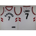 Nike Toronto Raptors #7 Kyle Lowry White Association Edition NBA Swingman Jersey