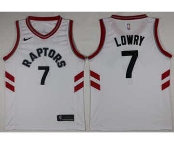 Nike Toronto Raptors #7 Kyle Lowry White Association Edition NBA Swingman Jersey