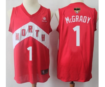 Raptors #1 Tracy Mcgrady Red 2019 Finals Bound Basketball Swingman Earned Edition Jersey