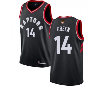 Raptors #14 Danny Green Black 2019 Finals Bound Basketball Swingman Statement Edition Jersey