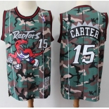 Raptors #15 Vince Carter Camo Basketball Swingman Jersey