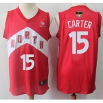 Raptors #15 Vince Carter Red 2019 Finals Bound Basketball Swingman Earned Edition Jersey