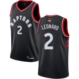 Raptors #2 Kawhi Leonard Black 2019 Finals Bound Basketball Swingman Statement Edition Jersey