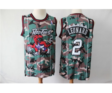 Raptors 2 Kawhi Leonard Camo Swingman Jersey