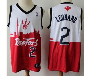 Raptors #2 Kawhi Leonard White Red Basketball Swingman City Edition Jersey