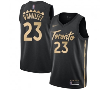Raptors #23 Fred VanVleet Black Basketball Swingman City Edition 2019-20 Jersey