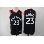 Raptors 23 Fred Vanvleet Black Nike Swingman Jersey