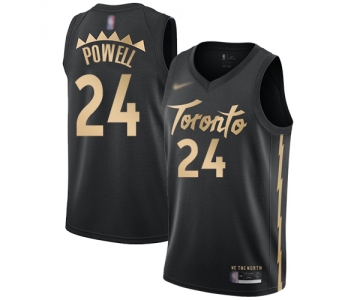 Raptors #24 Norman Powell Black Basketball Swingman City Edition 2019-20 Jersey