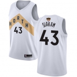 Raptors #43 Pascal Siakam White 2019 Finals Bound Basketball Swingman City Edition 2018-19 Jersey