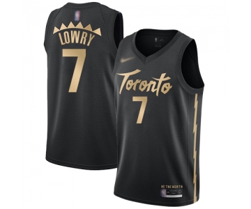 Raptors #7 Kyle Lowry Black Basketball Swingman City Edition 2019-20 Jersey