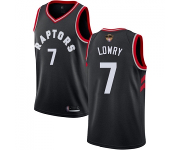 Raptors #7 Kyle Lowry Black Statement Edition 2019 Finals Bound Basketball Swingman Jersey