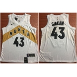 Toronto Raptors 43 Pascal Siakam White City Edition Nike Swingman Jersey