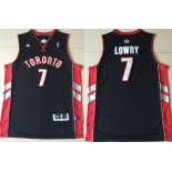 Toronto Raptors #7 Kyle Lowry Revolution 30 Swingman Black Jersey