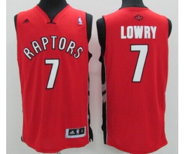 Toronto Raptors #7 Kyle Lowry Revolution 30 Swingman Red Jersey